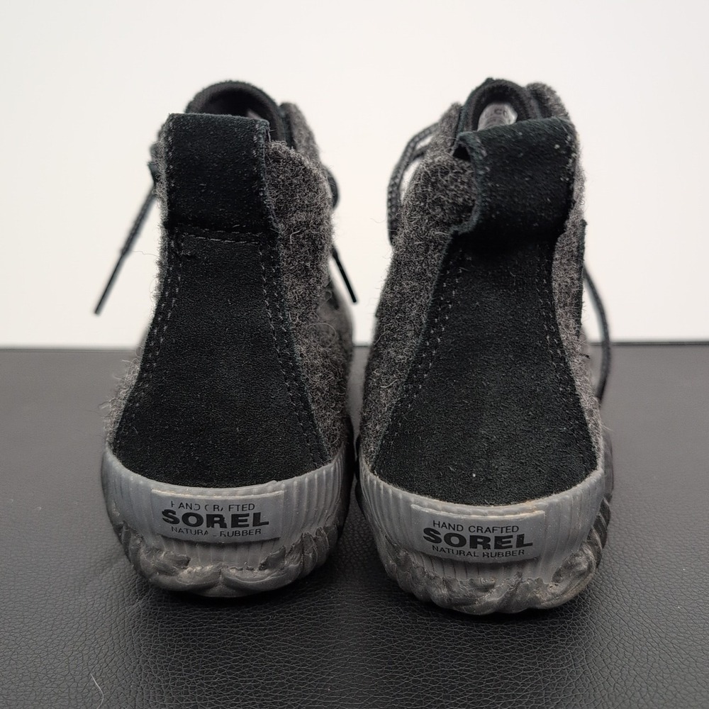Sorel Out N About Plus LL3650 Black Wool Waterproof Duck Rain boots Size 7.5‎ - Picture 4 of 8